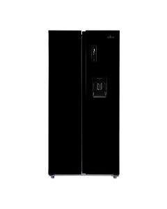 Willow 430L American Style Fridge Freezer WSBS84DB - Black