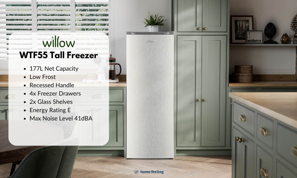 Willow 177L low frost tall freezer